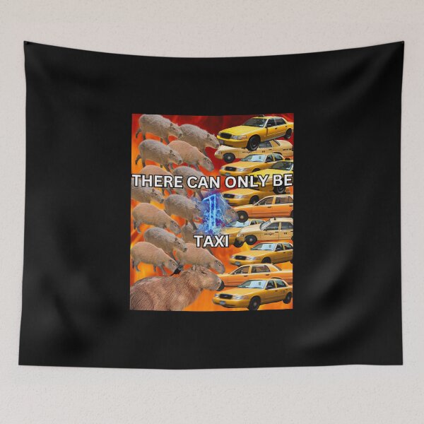 Item preview, Capybaras vs Taxis - There can only be 1 taxi designed and sold by PrestigePenguin.