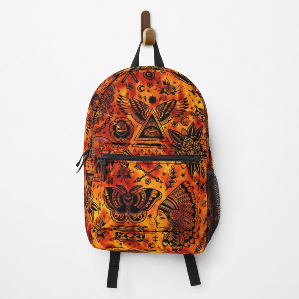 Item preview, Egypt Eye Pyramid / Skull Over Real Flames Pattern designed and sold by Profitrip.