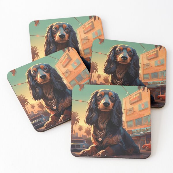 Item preview, long hair dachshund designed and sold by lavroshh.