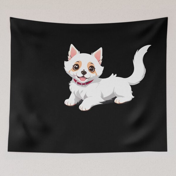 Item preview, Snowball Pup - Cute Baby Samoyed Watercolor designed and sold by Mechanical-Artt.