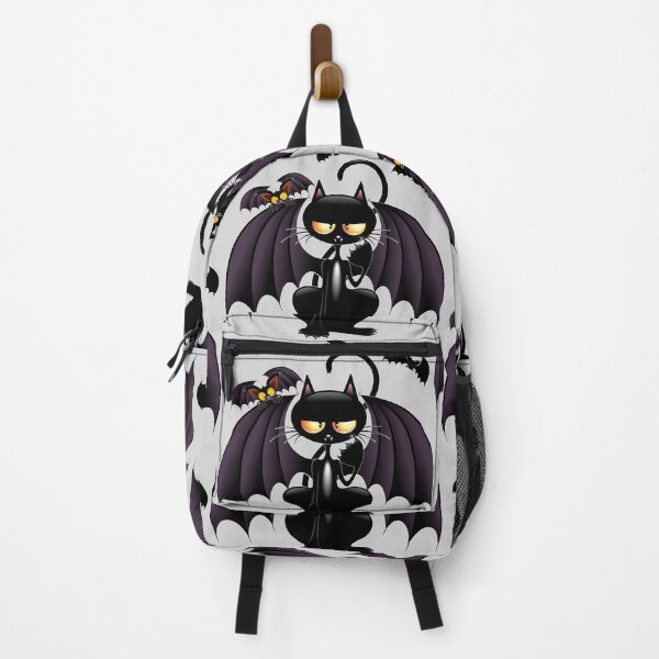 Item preview, Cat Bat Weird Grumpy Halloween Character designed and sold by BluedarkArt.