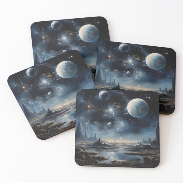 Item preview,  Celestial Embrace - Enchanted Convergence Wall Art designed and sold by MystiCanvas.