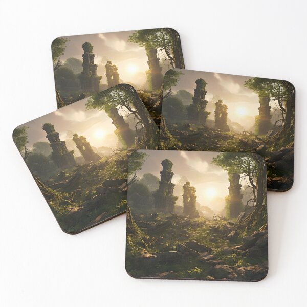 Item preview, Echoes of the Ancients - Enchanted Ruins Wall Art designed and sold by MystiCanvas.