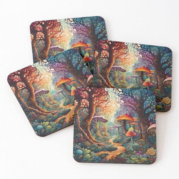 Item preview, Everchanging Whispers - Enchanted Forest Tapestry Wall Art designed and sold by MystiCanvas.