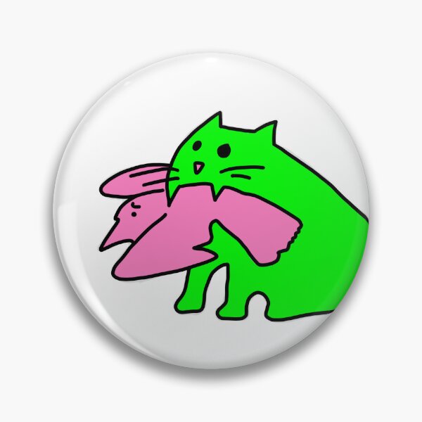 Item preview, cat eats bird designed and sold by SuicideBunny.