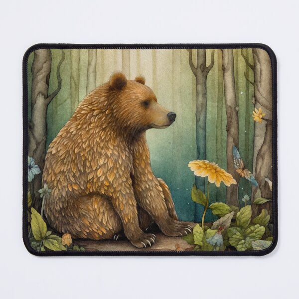 Aperçu de l'œuvre Ours mystique dans la forêt des fées créée et vendue par irinatsy.