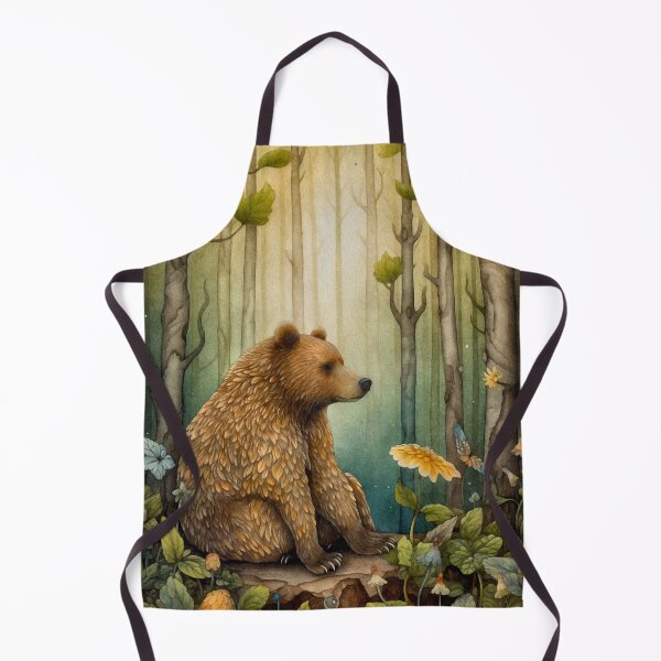 Item preview, Mystic bear in fairy forest designed and sold by irinatsy.