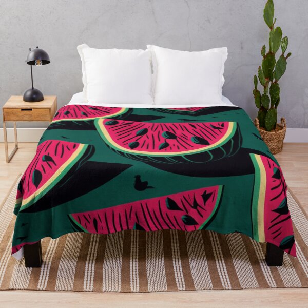 Item preview, Low Poly Watermelon Slice Design Pattern Print designed and sold by randomtdesigns.