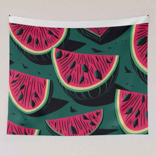 Item preview,  Low Poly Watermelon Slice Design Pattern Print  designed and sold by randomtdesigns.
