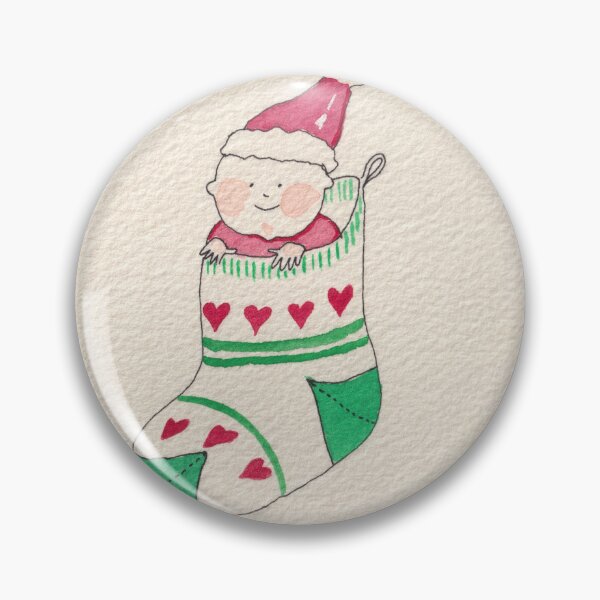 Item preview, Bundle of Joy, Xmas Baby in Stocking designed and sold by HelenDBVickers.