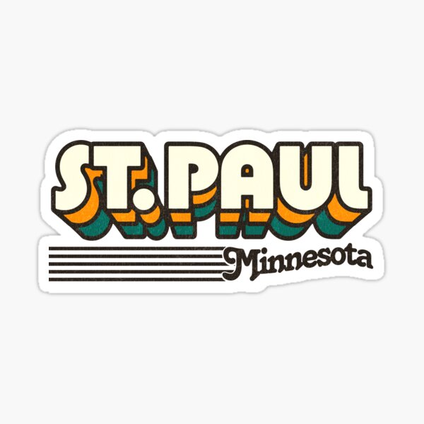 Item preview, St. Paul, Minnesota | Retro Stripes designed and sold by retroready.