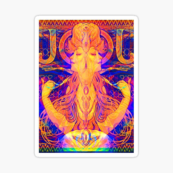 Alphonse Mucha Remixed 01 Sticker