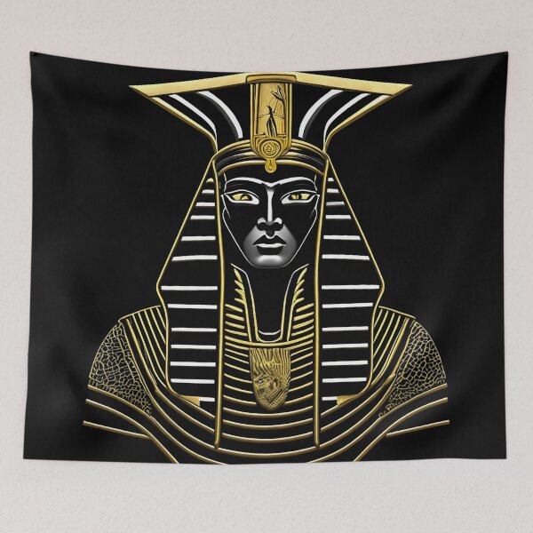 Item preview,  gold and black pharaoh mask designed and sold by Enga6.
