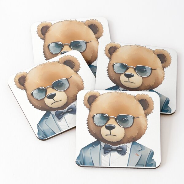 Item preview, Teddy bear men bust designed and sold by TeddyPrint.
