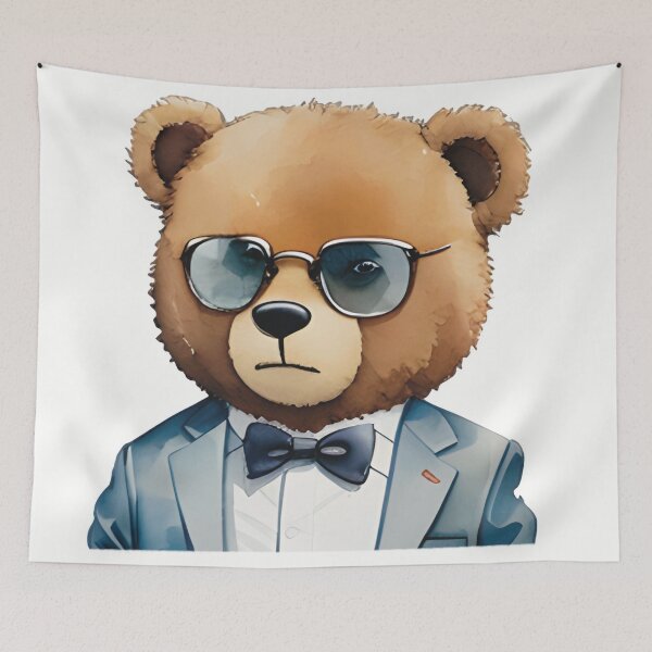 Item preview, Teddy bear men bust designed and sold by TeddyPrint.