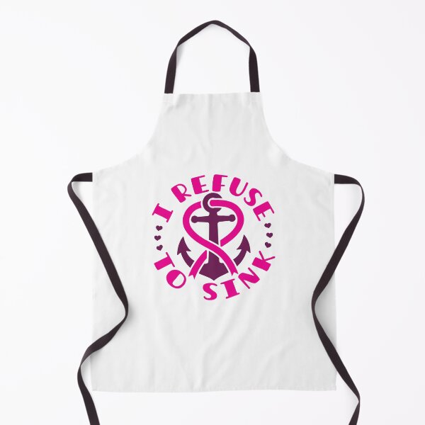 Item preview, I Refuse to Sink Anchor Breast Cancer Awareness designed and sold by jaygo.