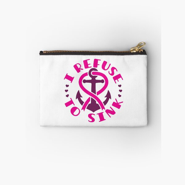 Item preview, I Refuse to Sink Anchor Breast Cancer Awareness designed and sold by jaygo.