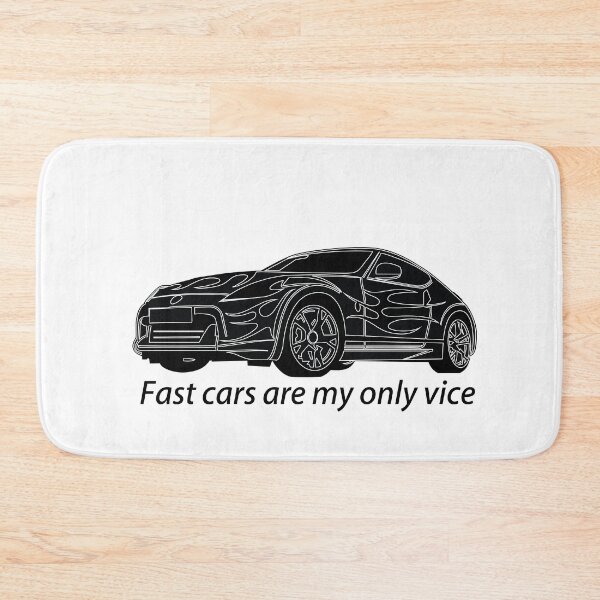 Item preview, Fast cars are my only vice quote design designed and sold by jfcreations.