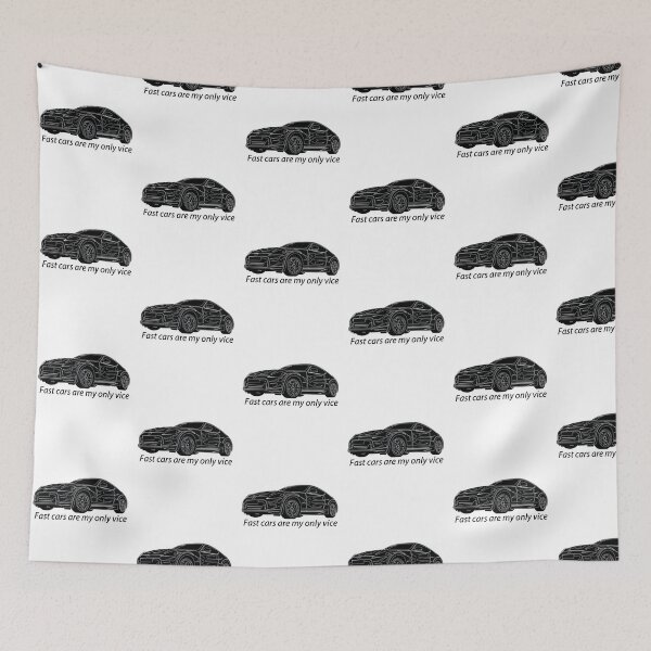 Item preview, Fast cars are my only vice quote design designed and sold by jfcreations.