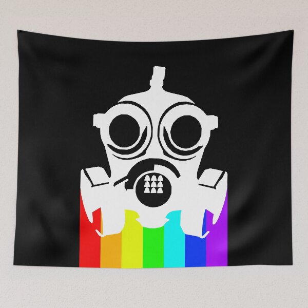 Item preview, Rainbow Gas Mask (White) designed and sold by timmytots.