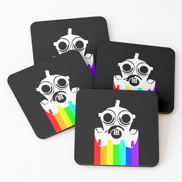 Item preview, Rainbow Gas Mask (White) designed and sold by timmytots.