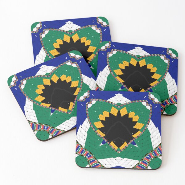 Item preview, Attractive original abstract geometric artwork, inspired by the South African flag in a vintage style. designed and sold by Ralek.