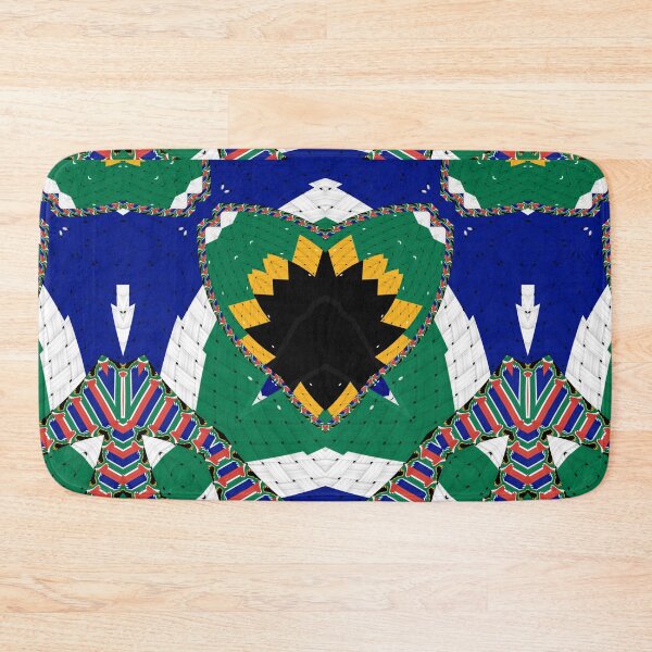 Item preview, Attractive original abstract geometric artwork, inspired by the South African flag in a vintage style. designed and sold by Ralek.