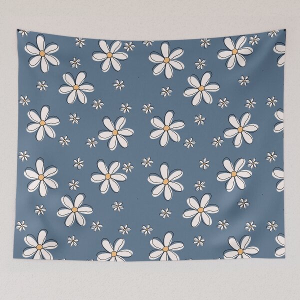 Item preview, Captivating white daisies digital pattern designed and sold by VirtualPalette.