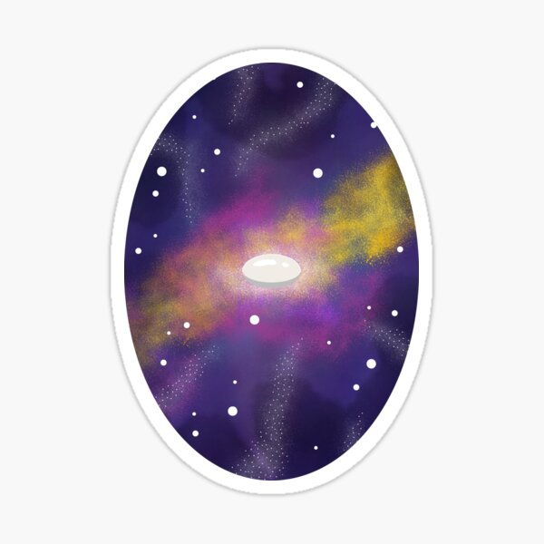 Dancing UFO Sticker