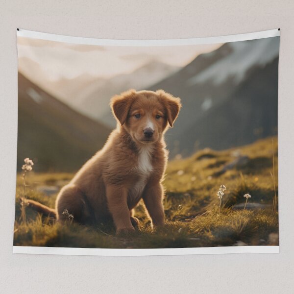 Item preview, cute little dog in the mountain designed and sold by Polistchuk.