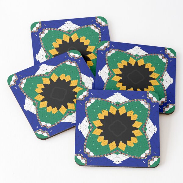 Item preview, Attractive original abstract geometric artwork, inspired by the South African flag in a vintage style. designed and sold by Ralek.