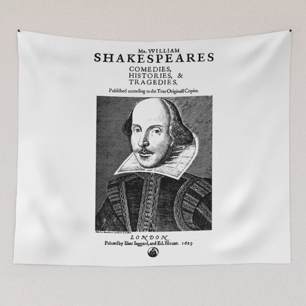Item preview, Shakespeare First Folio Frontpiece - Simple Black Version designed and sold by FlawlessWillem.
