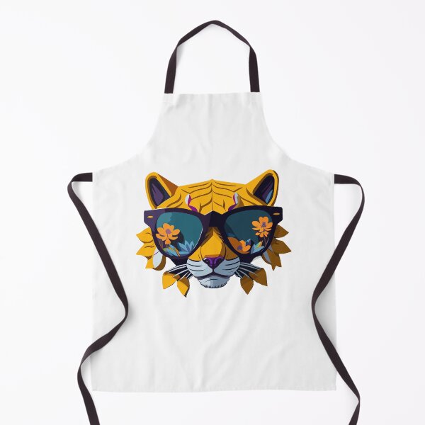 Item preview, Cool Tiger with Sunglasses and Flowers designed and sold by ancient-times.