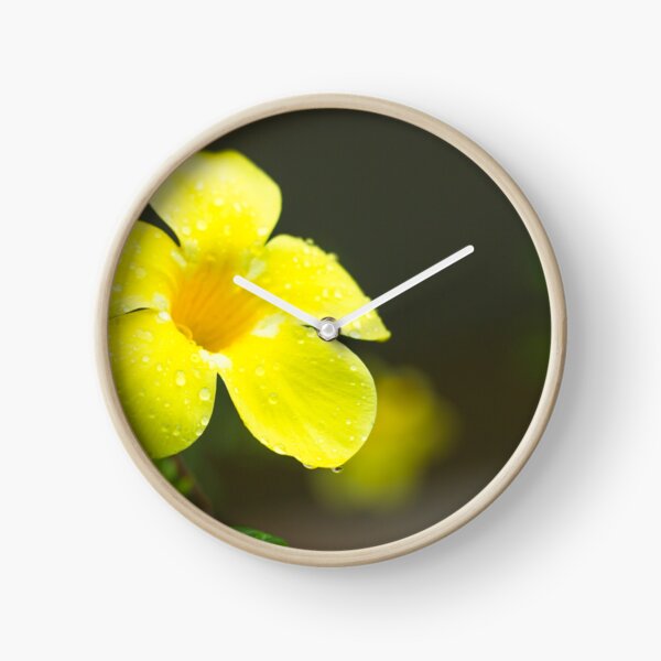 Yellow flower Clock