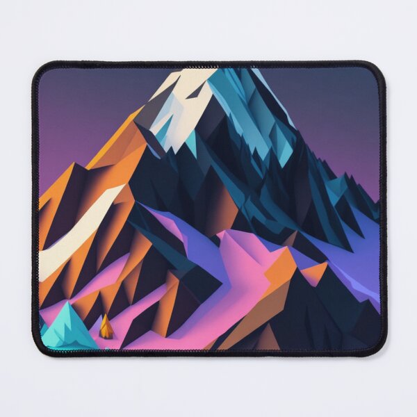 Item preview, Low Poly Snow Capped Mountain Design Print designed and sold by randomtdesigns.