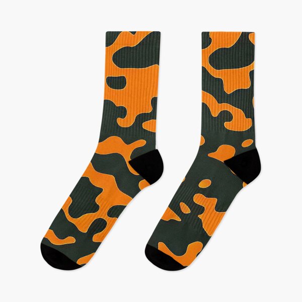 Item preview, Masculine camouflage: camouflage pattern in orange, light and dark green designed and sold by Minpadesign.