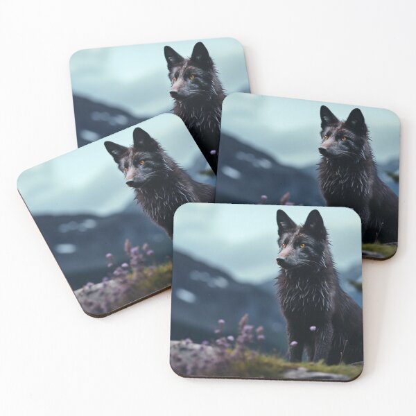 Item preview, Black fox on the mountain designed and sold by Polistchuk.