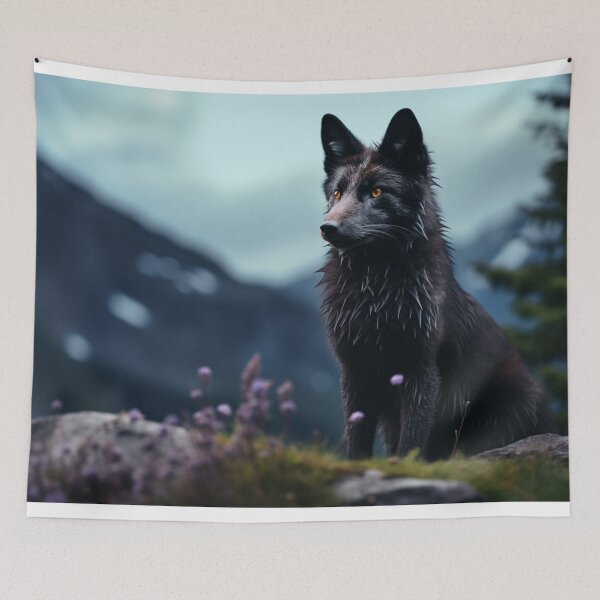 Item preview, Black fox on the mountain designed and sold by Polistchuk.