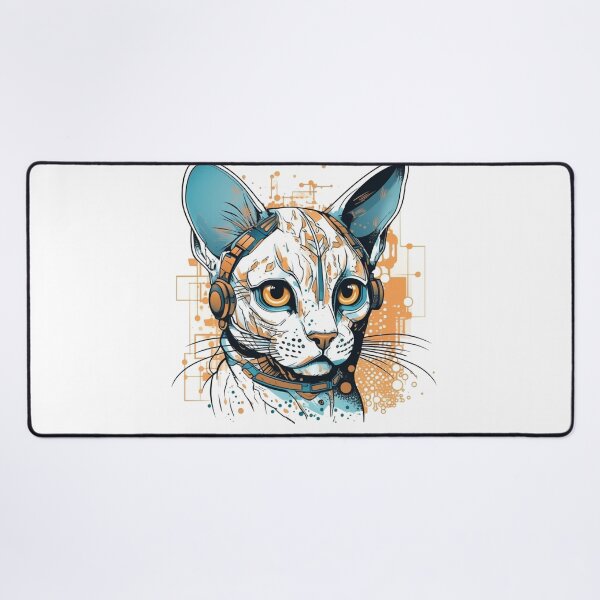 Item preview, Ocitek's High-Tech Futuristic Design for Playful Ocicats: The Tech-Savvy Feline Friends designed and sold by DooodleGod.