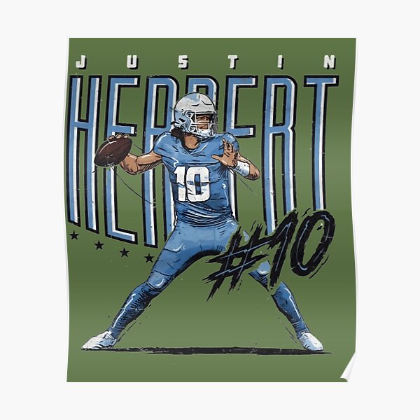 Justin Herbert Alternate Poster for Sale by ApparelFanatics