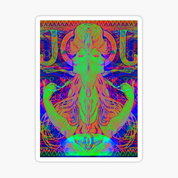 Alphonse Mucha Remixed 02 Sticker
