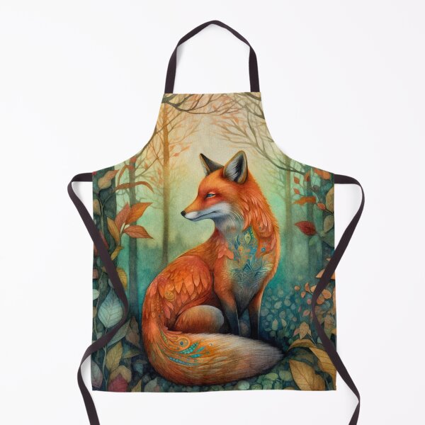 Item preview, Mystic fox in fairy forest designed and sold by irinatsy.