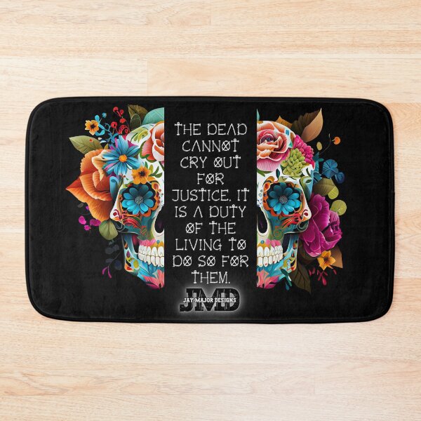 Item preview, Beautiful Floral Sugar Skull with Quote 4 of 4 designed and sold by Jenson Major.