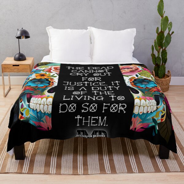 Item preview, Beautiful Floral Sugar Skull with Quote 4 of 4 designed and sold by Jenson Major.