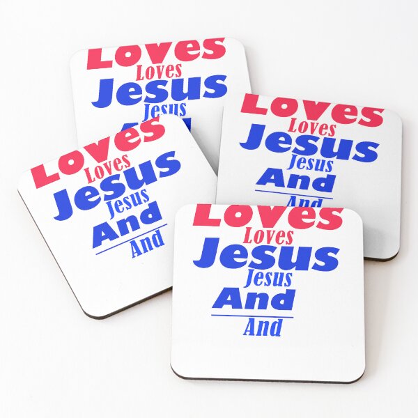 Aperçu de l'œuvre t-shirt Loves Jesus And America créée et vendue par svnj8.