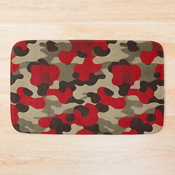Item preview, Dynamic camouflage: camouflage patterns in dark red, light and dark brown, beige designed and sold by Minpadesign.