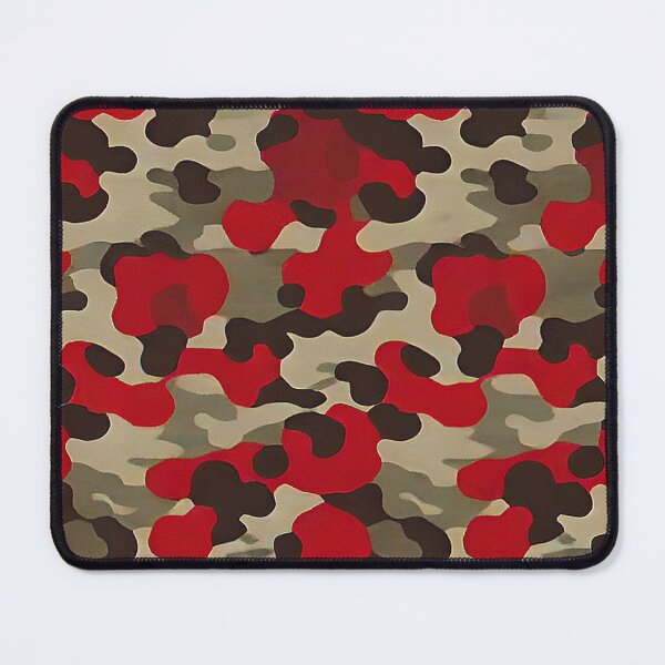 Item preview, Dynamic camouflage: camouflage patterns in dark red, light and dark brown, beige designed and sold by Minpadesign.