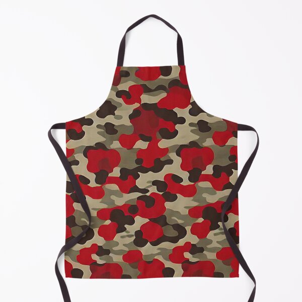 Item preview, Dynamic camouflage: camouflage patterns in dark red, light and dark brown, beige designed and sold by Minpadesign.