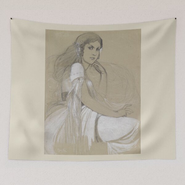 Aperçu de l'œuvre Alfons Mucha - Jaroslava Mucha créée et vendue par Lefteris Betsis.