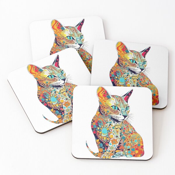 Artikelvorschau, Surrealic Ocicat: Whimsical Digital Art For Creative Cat Lovers entworfen und verkauft von DooodleGod.